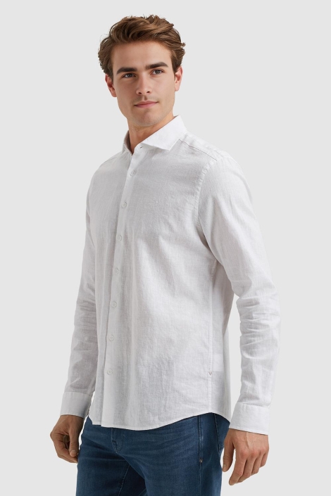 Vanguard long sleeve shirt linen cotton ble